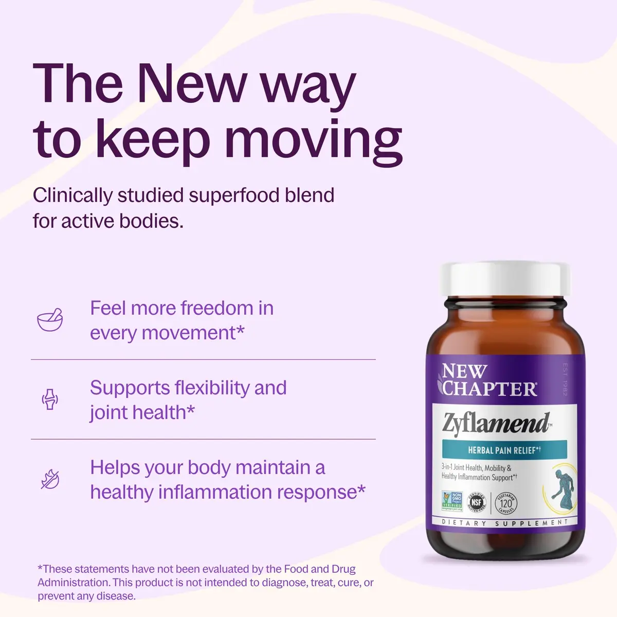 New Chapter Zyflamend Joint and Inflammation Supplement 120 Vegetarian Capsules | Supports Healthy Inflammation Response - view 2