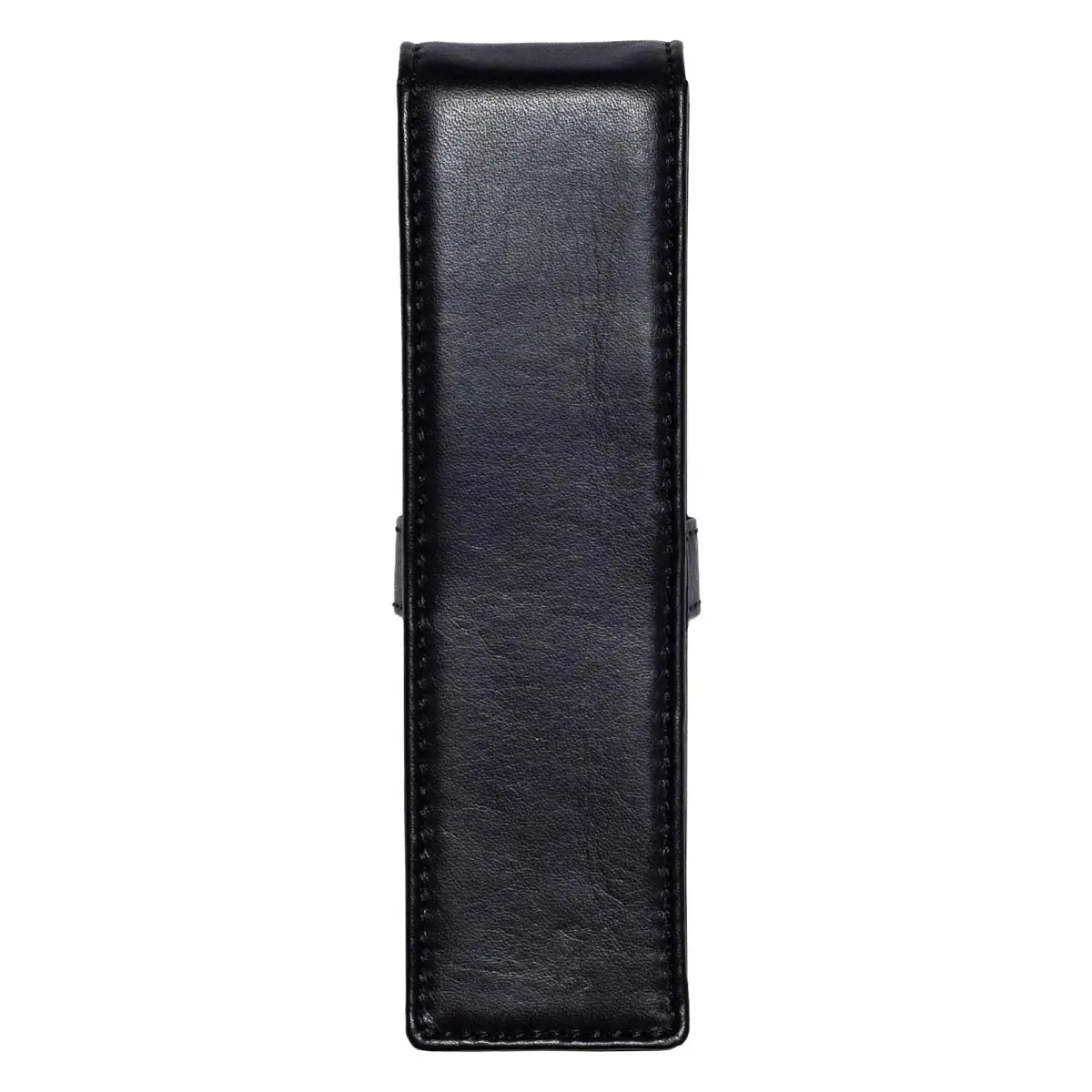DiLoro Leather Double Pen Case Holder 150mm x 40mm x 25mm | Holds Two Pens Securely - view 2