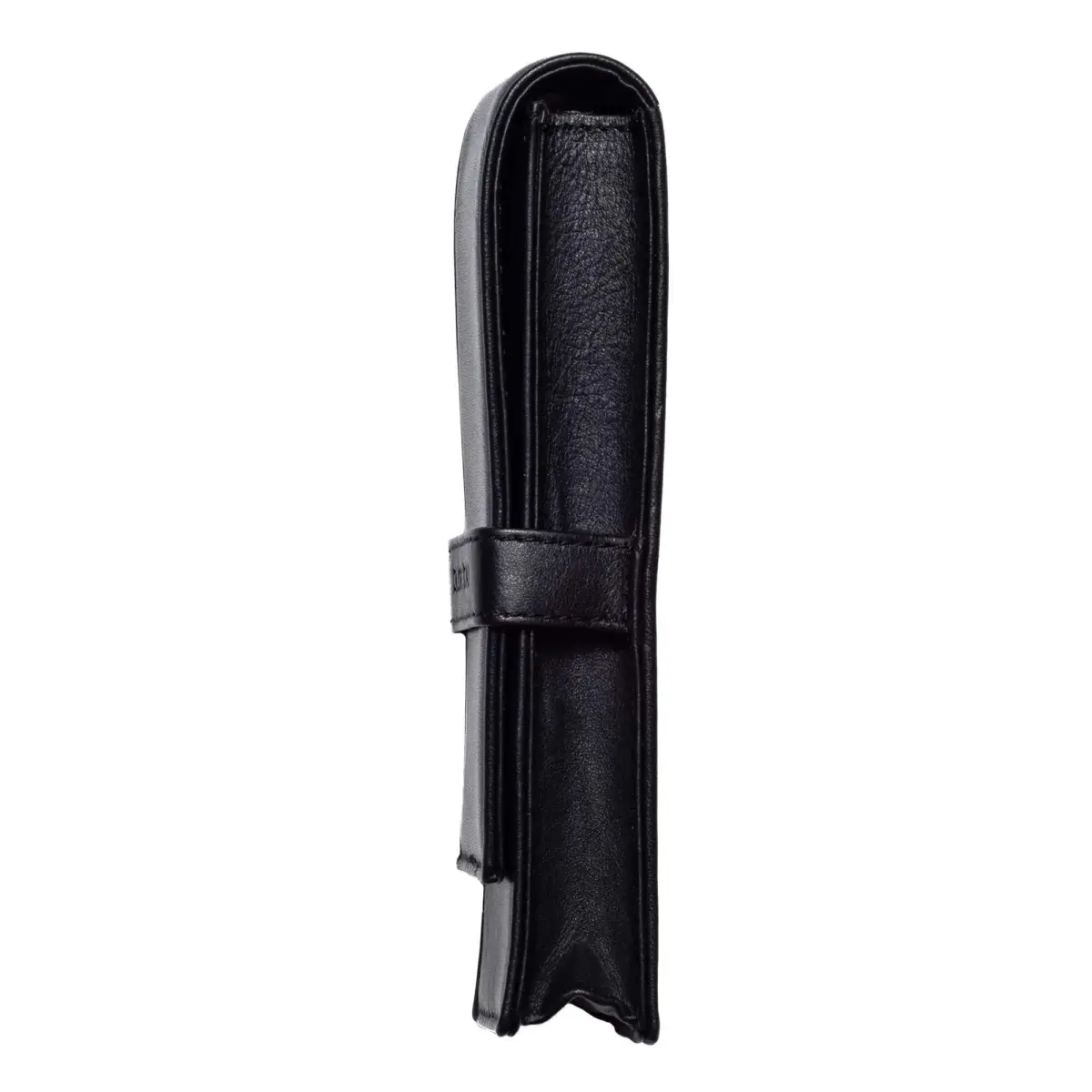 DiLoro Leather Double Pen Case Holder 150mm x 40mm x 25mm | Holds Two Pens Securely - view 4