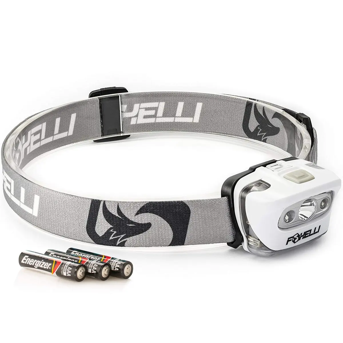 Foxelli MX20 LED Headlamp Flashlight 165 Lumens (93.6g / 3.2 oz) | Brightest Headlight for Camping, Hiking, Running - view 7