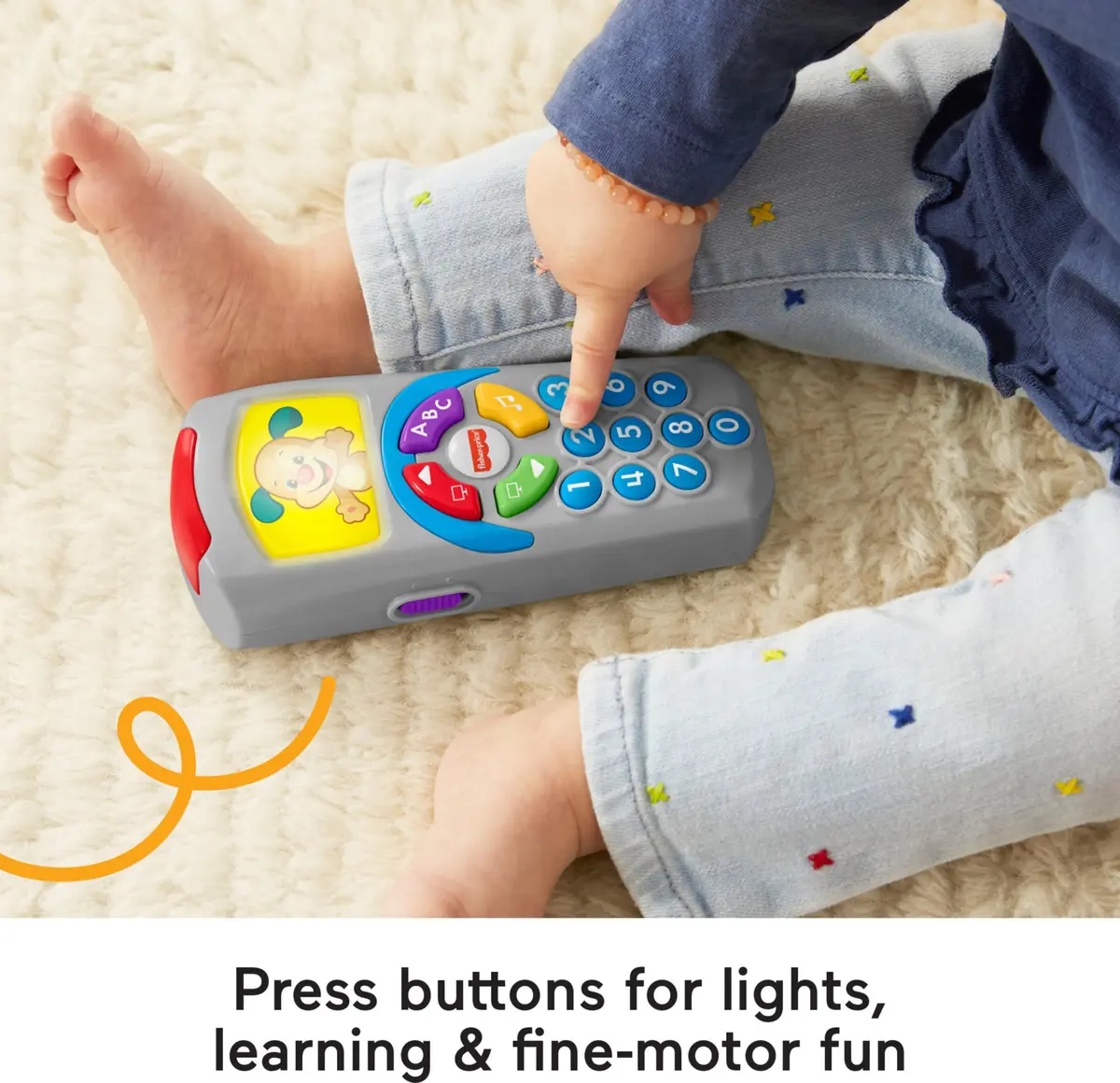 Fisher-Price Laugh & Learn Puppy's Remote Toy | 1 Count (1 Unit) | Music & Lights for Infants 6+ Months - view 5