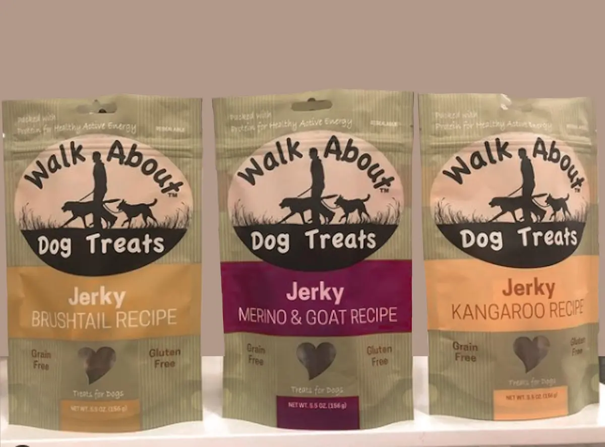 Walk About Pet Dog Jerky Treats 5.5 Oz | Grain-Free, Kangaroo Recipe, Resealable Pouch - view 7
