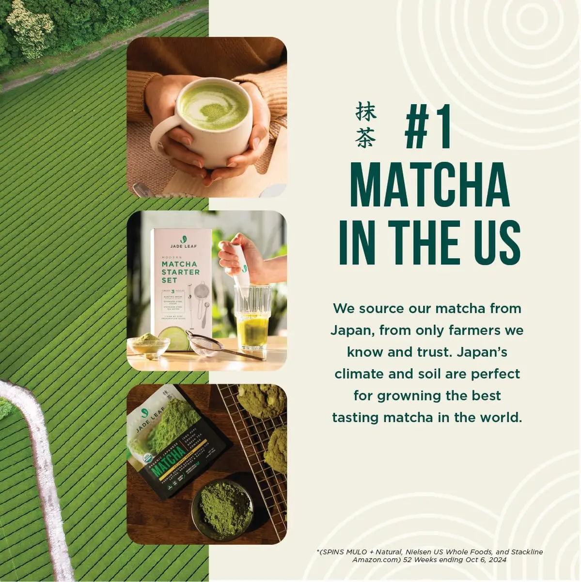 Jade Leaf Ceremonial Grade Matcha Powder, 30g / 1.06oz Tin | First-Harvest Organic Japanese Matcha - view 9