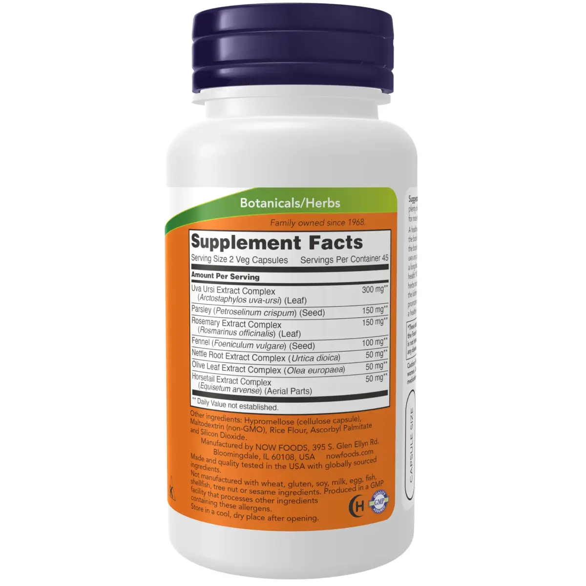 NOW Foods Kidney Cleanse with Uva Ursi, Parsley Seed, Fennel, and Horsetail 90 Veg Capsules | Supports Urinary Tract Health - view 2