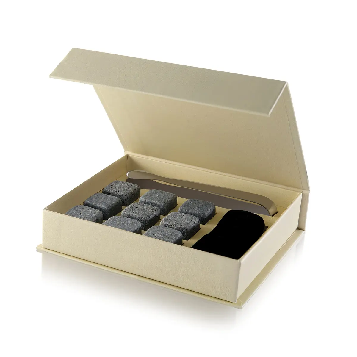 Quiseen Grey Soapstone Beverage Chilling Stones (9 Count, 249g / 8.8oz) | Authentic USA Import for Pure Taste - view 5