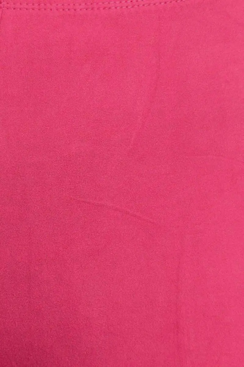 Leggings Depot Womens 1" Waistband High Waisted Solid Leggings Pants (Full Length, Fuchsia, One Size) | Soft, Stretchy & Comfortable - view 5
