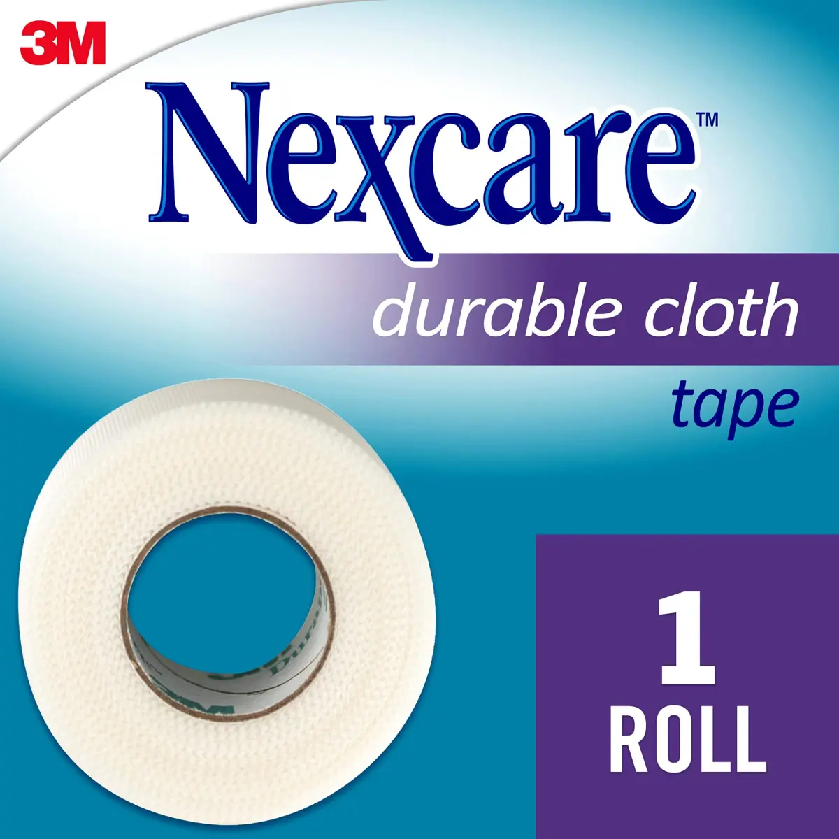 Nexcare Durapore Durable Cloth Tape 1 Inch x 10 Yards (2.54 cm x 9.14 m) | Hypoallergenic Wound Dressing - view 2