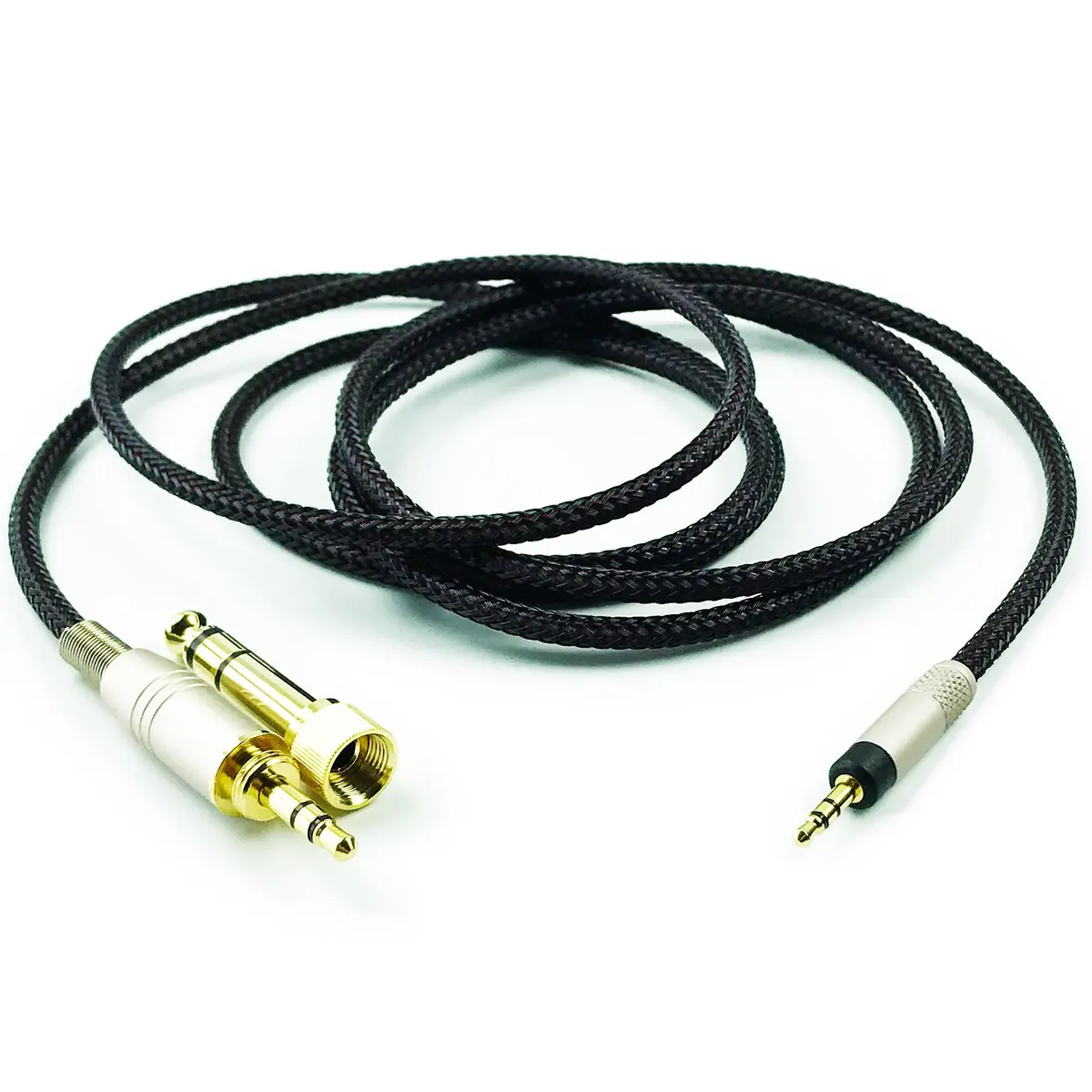 NewFantasia Replacement Audio Upgrade Cable Compatible with Bose QuietComfort 25, QC35, QC45, 1.5m | Braided Tangle-Free Design - main product image