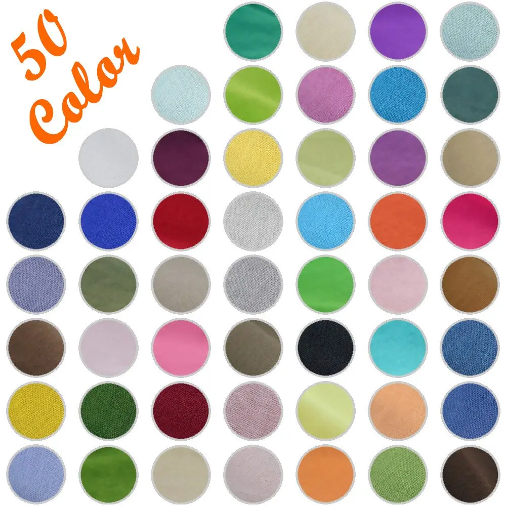 RayLineDo Linen Fabric Squares 10cm x 10cm | 50 Color Patchwork Bundle for Crafts - view 3