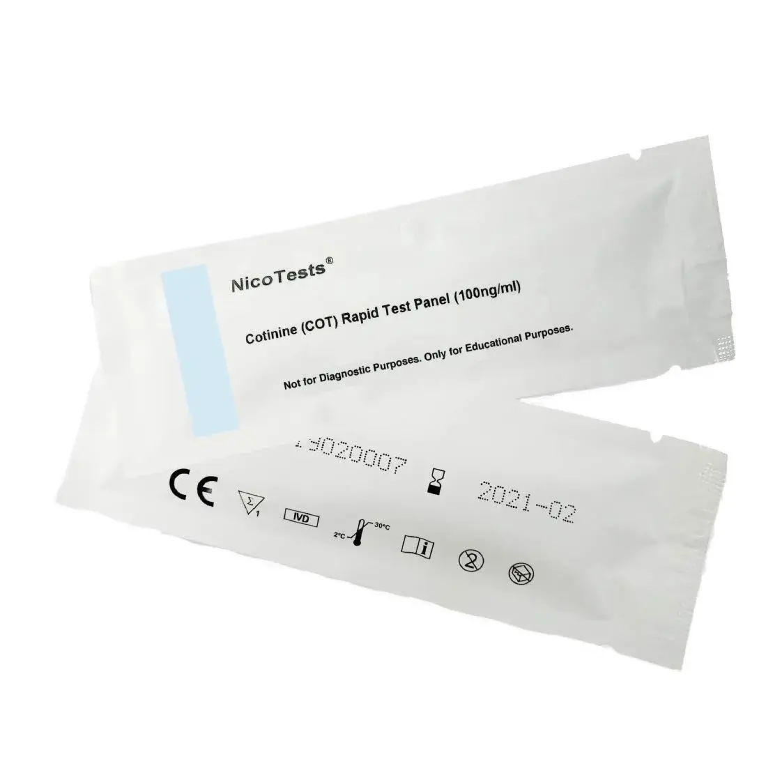 NICOTESTS Super-Sensitive 100 ng Urine Test -Be Sure - 5-Pack | Detects Nicotine & Cotinine - view 5