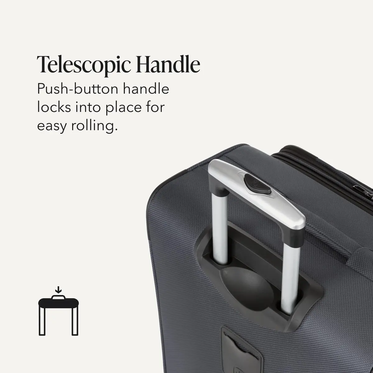 SwissGear Sion Softside Expandable Spinner Luggage Large Checked Grey | Durable Lightweight Travel Suitcase - view 7