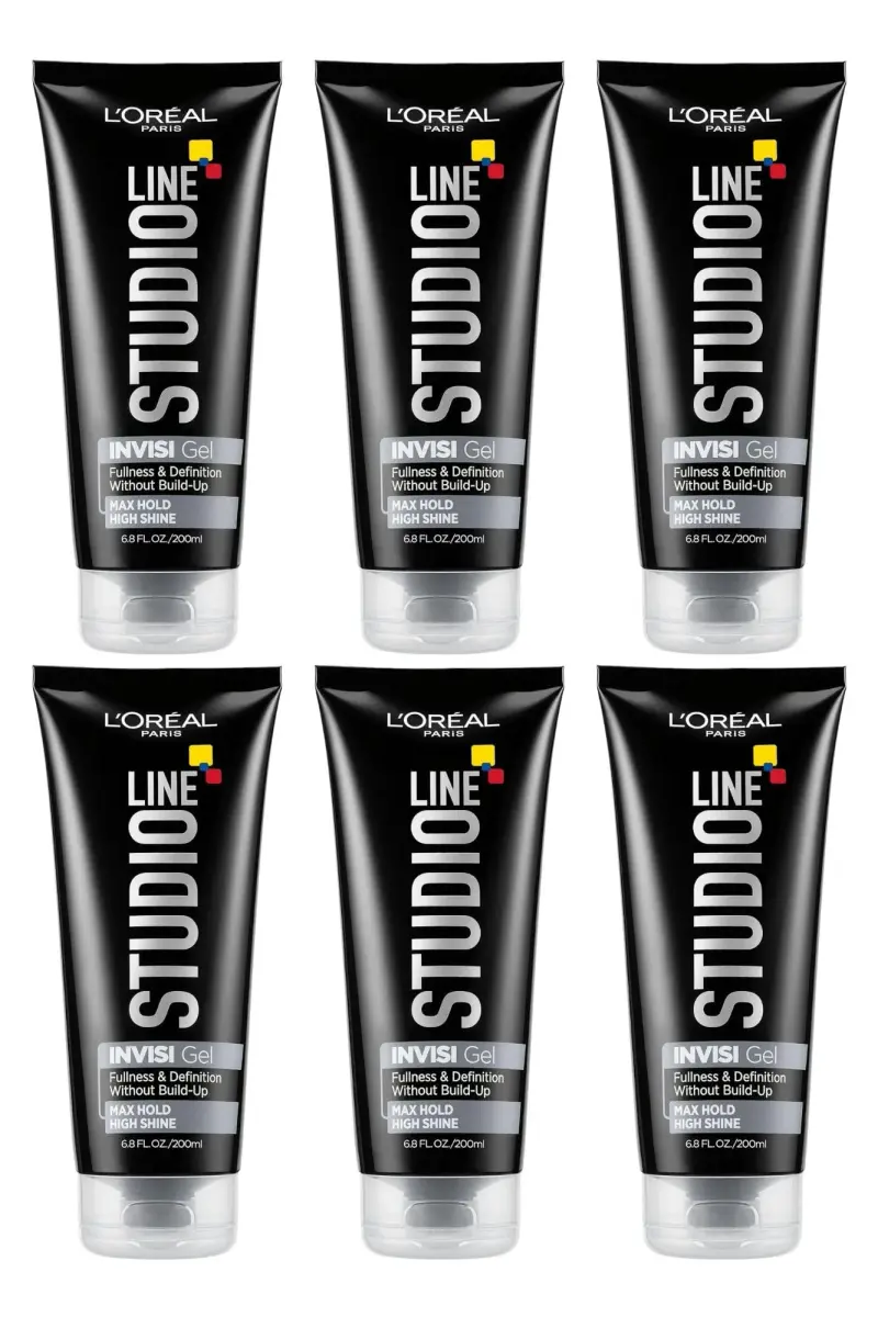 L'Oreal Paris Studio Line Invisi Gel Strong Hold 200ml (6.8 fl oz) | Maximum Hold Styling Gel - main product image