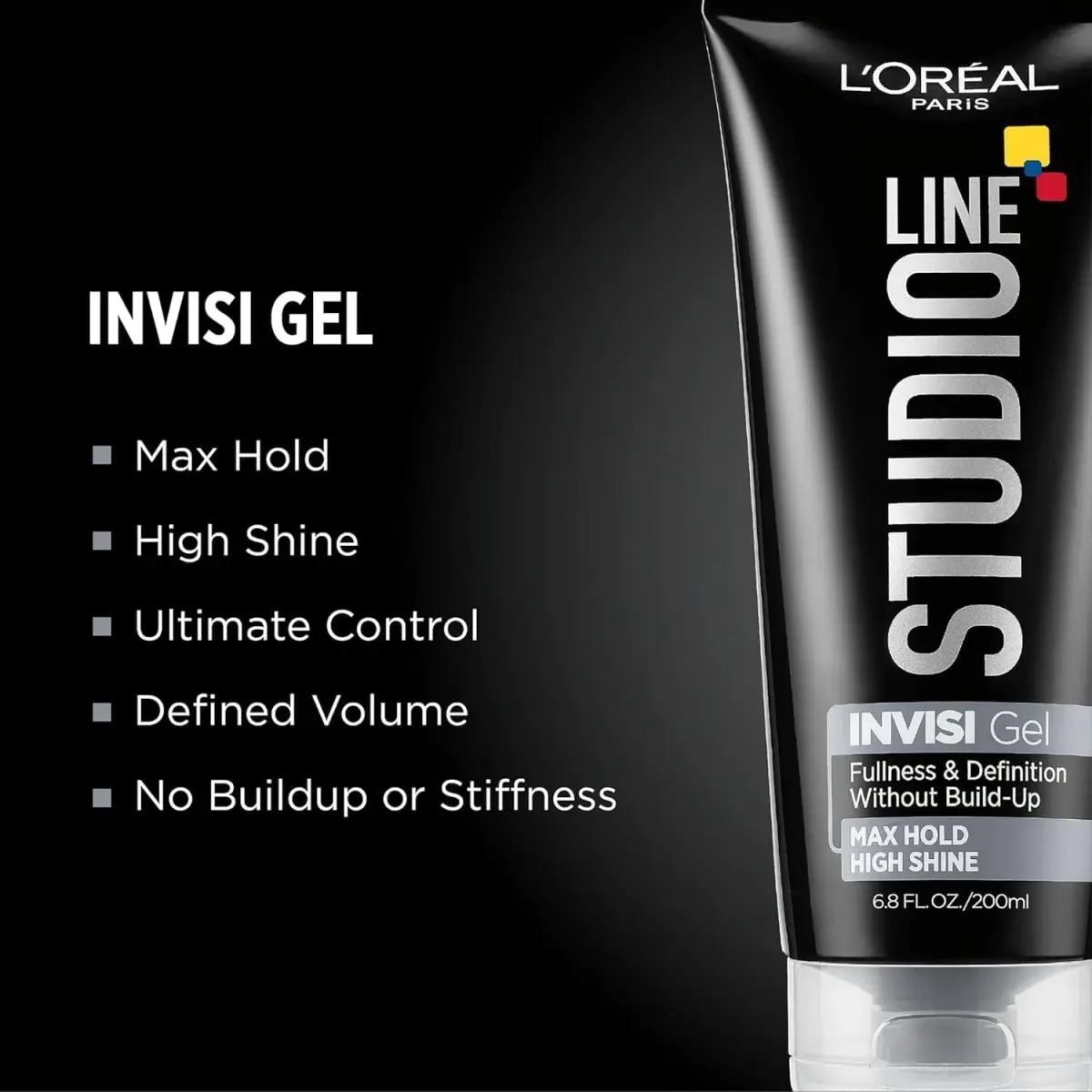 L'Oreal Paris Studio Line Invisi Gel Strong Hold 200ml (6.8 fl oz) | Maximum Hold Styling Gel - view 5