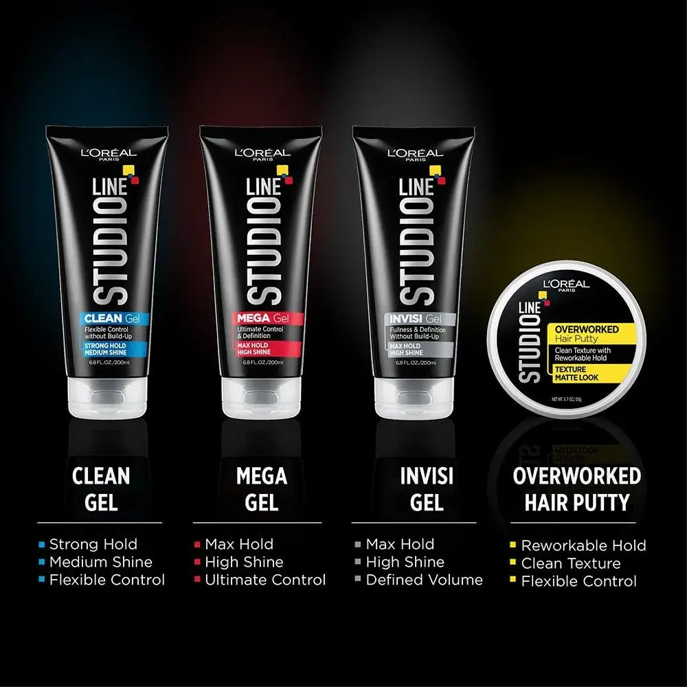 L'Oreal Paris Studio Line Invisi Gel Strong Hold 200ml (6.8 fl oz) | Maximum Hold Styling Gel - view 4
