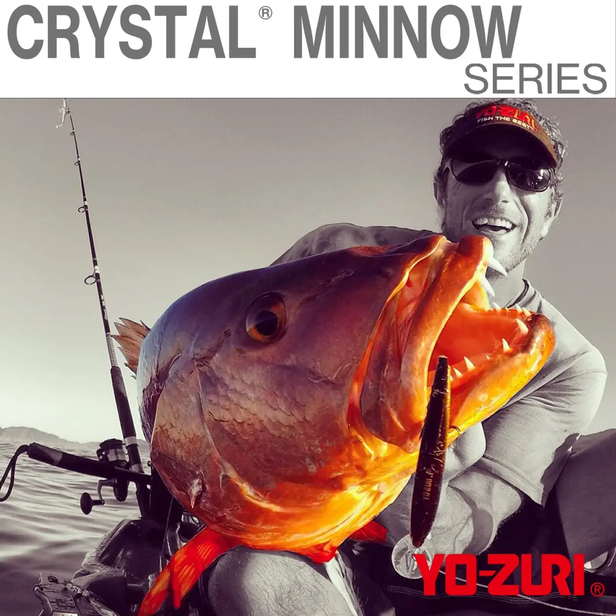 Duel Crystal Minnow Deep Diver 130mm (5.25in) Silver Black | Trolling Lure for Bass & Game Fish - view 4