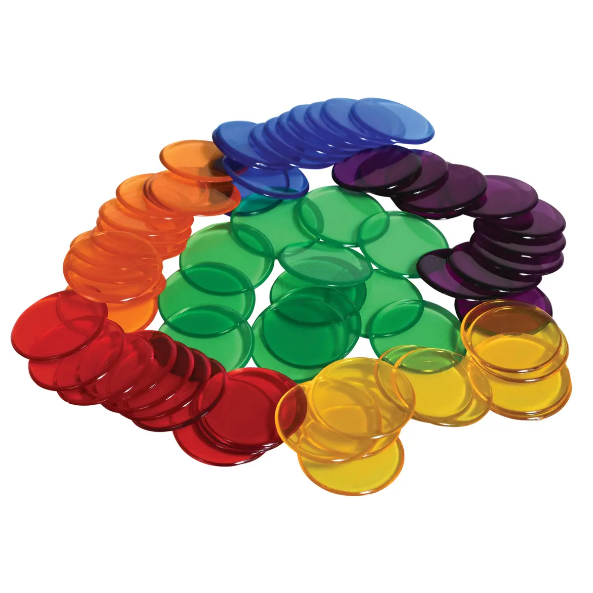 Learning Advantage 0.75" Transparent Counters | Set of 1000 for Early Math Skills - view 5