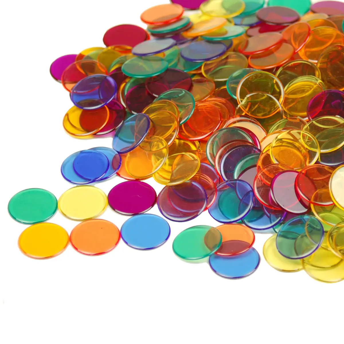 Learning Advantage 0.75" Transparent Counters | Set of 1000 for Early Math Skills - view 4