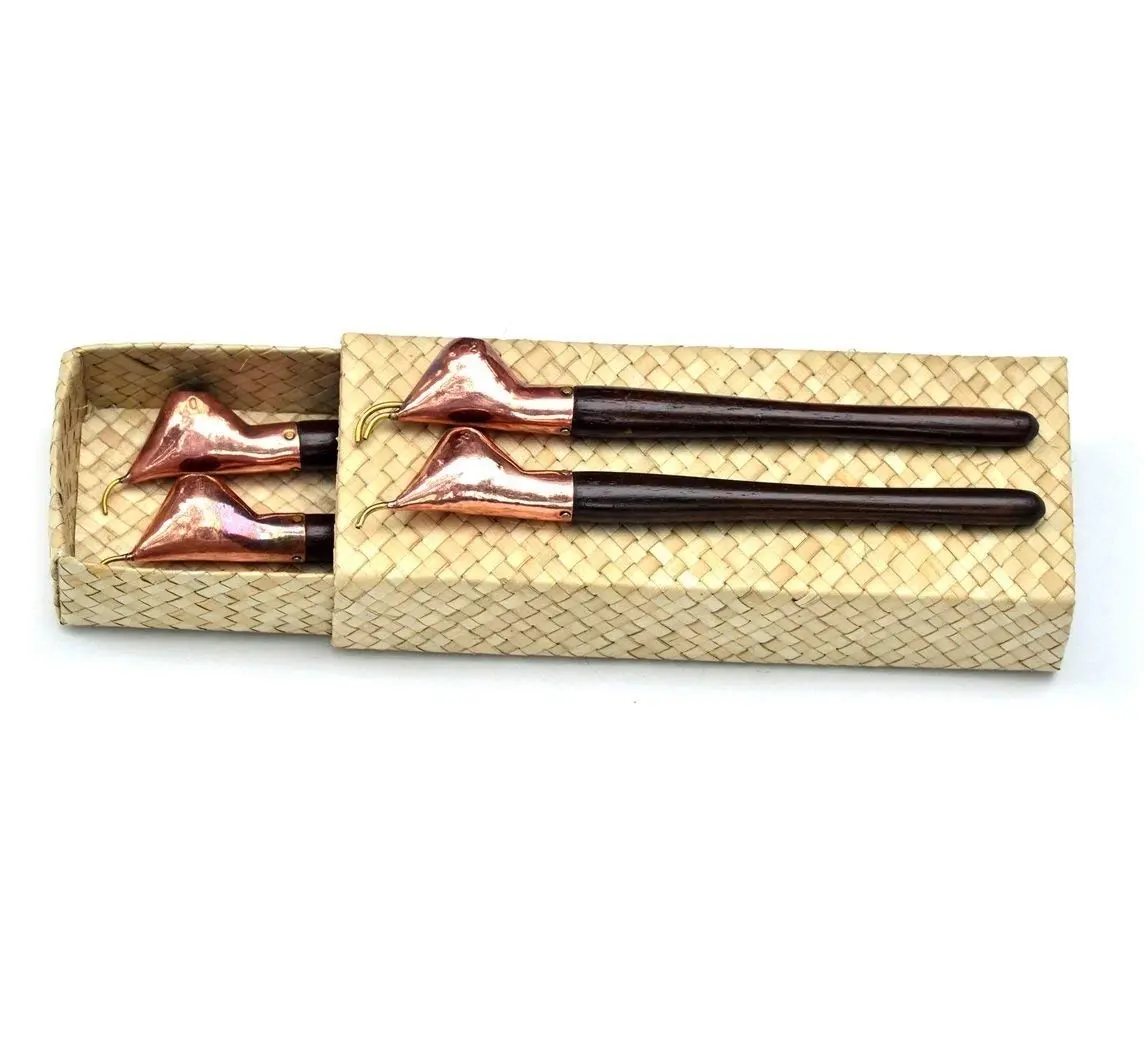 2cloud9 Tjanting Tool for Batik Making, Set of 4 | Handmade Copper Wax Applicators - main product image