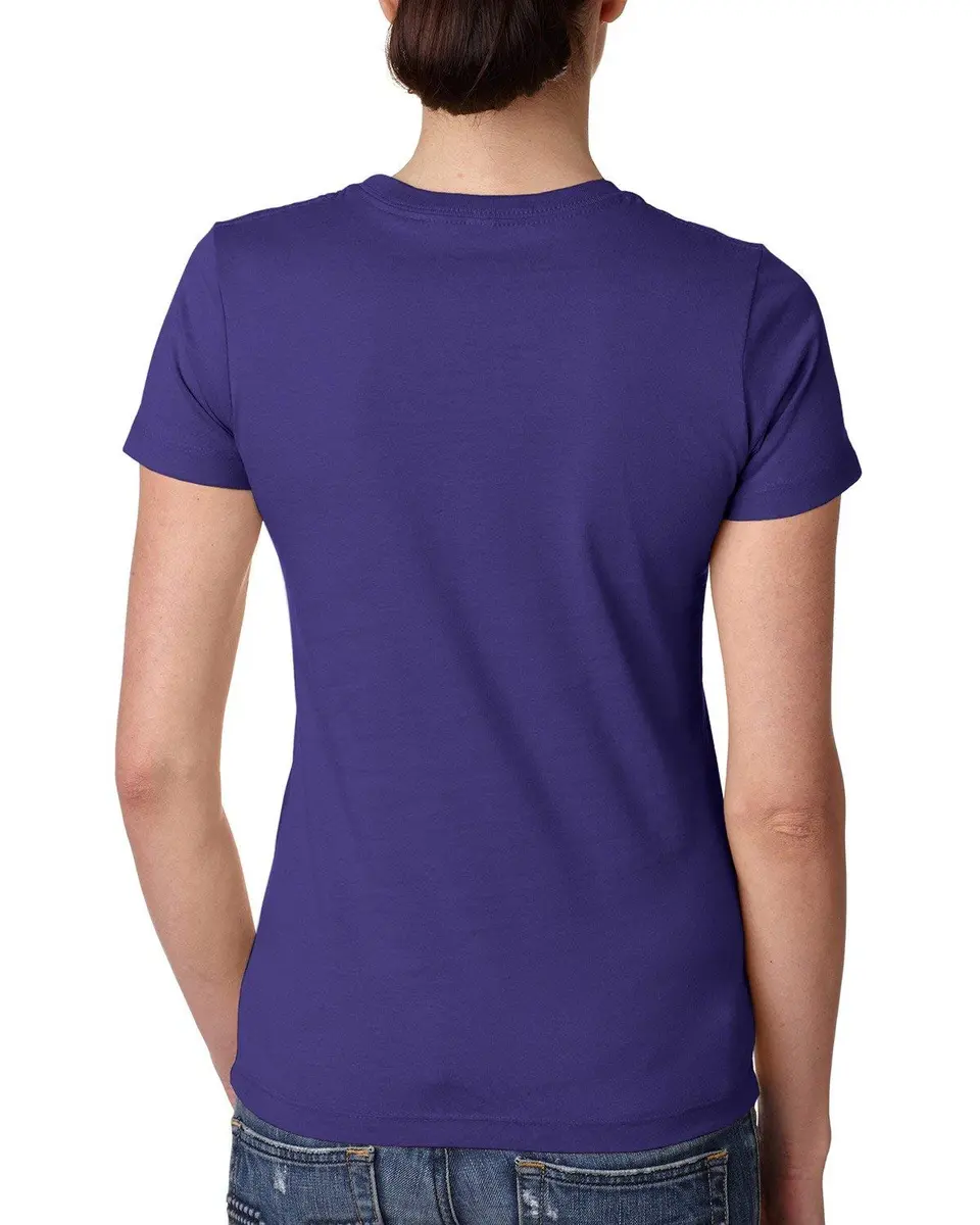Next Level Boyfriend Jersey T-Shirt Purple Rush Large | Relaxed Fit 100% Cotton - view 2
