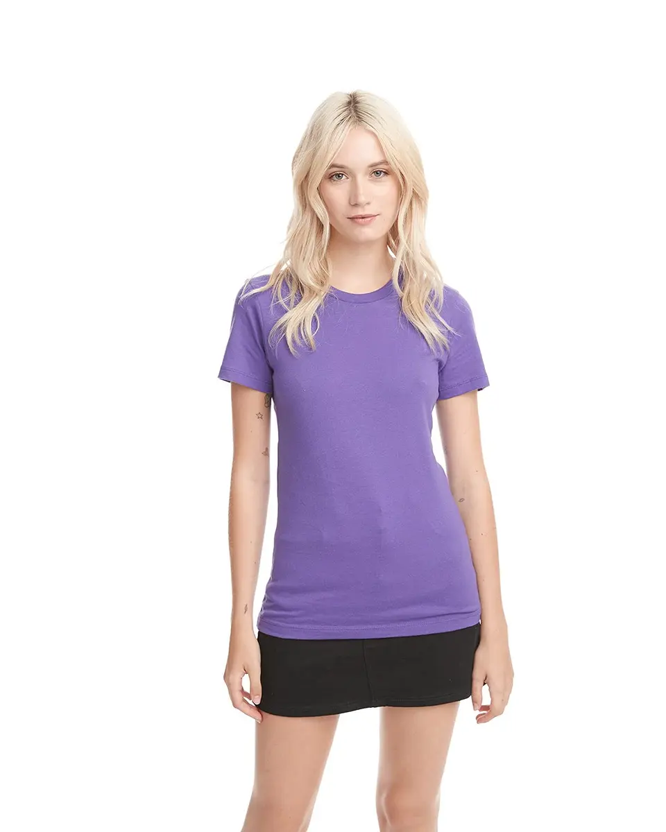 The Next Level Women's Boyfriend Tee Purple Rush 2X-Large | Relaxed Fit Cotton T-Shirt - main product image