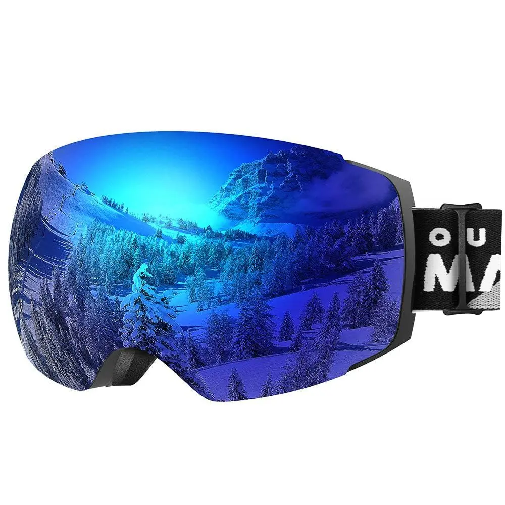 OutdoorMaster Ski Goggles PRO Frameless Spherical Lens | VLT 15% Blue, 20.5 cm (8.27 in) - main product image