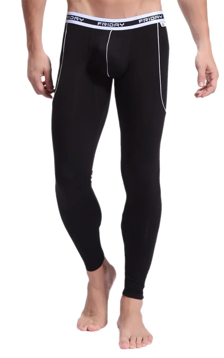 A ARCITON Men's Low Rise Leggings Long Johns Thermal Pant 30-32 in Waist | Body Contouring & Comfort (115 characters) - main product image