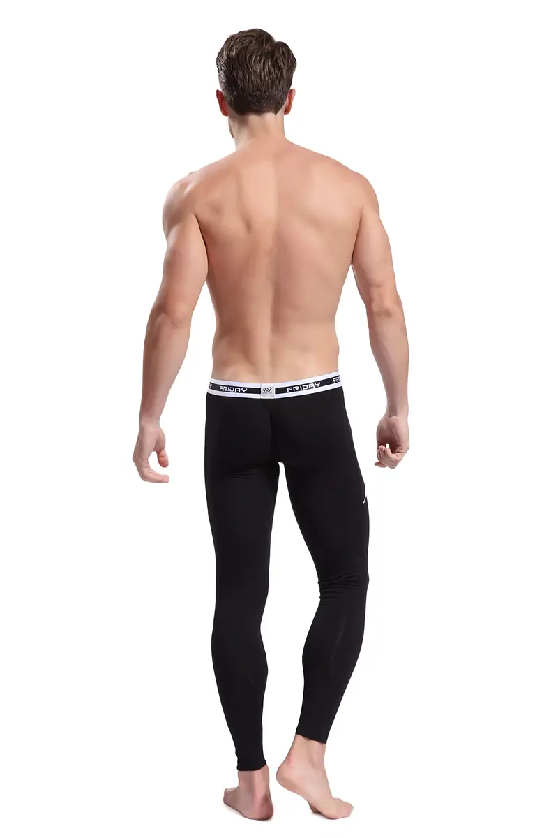 A ARCITON Men's Low Rise Leggings Long Johns Thermal Pant 30-32 in Waist | Body Contouring & Comfort (115 characters) - view 4