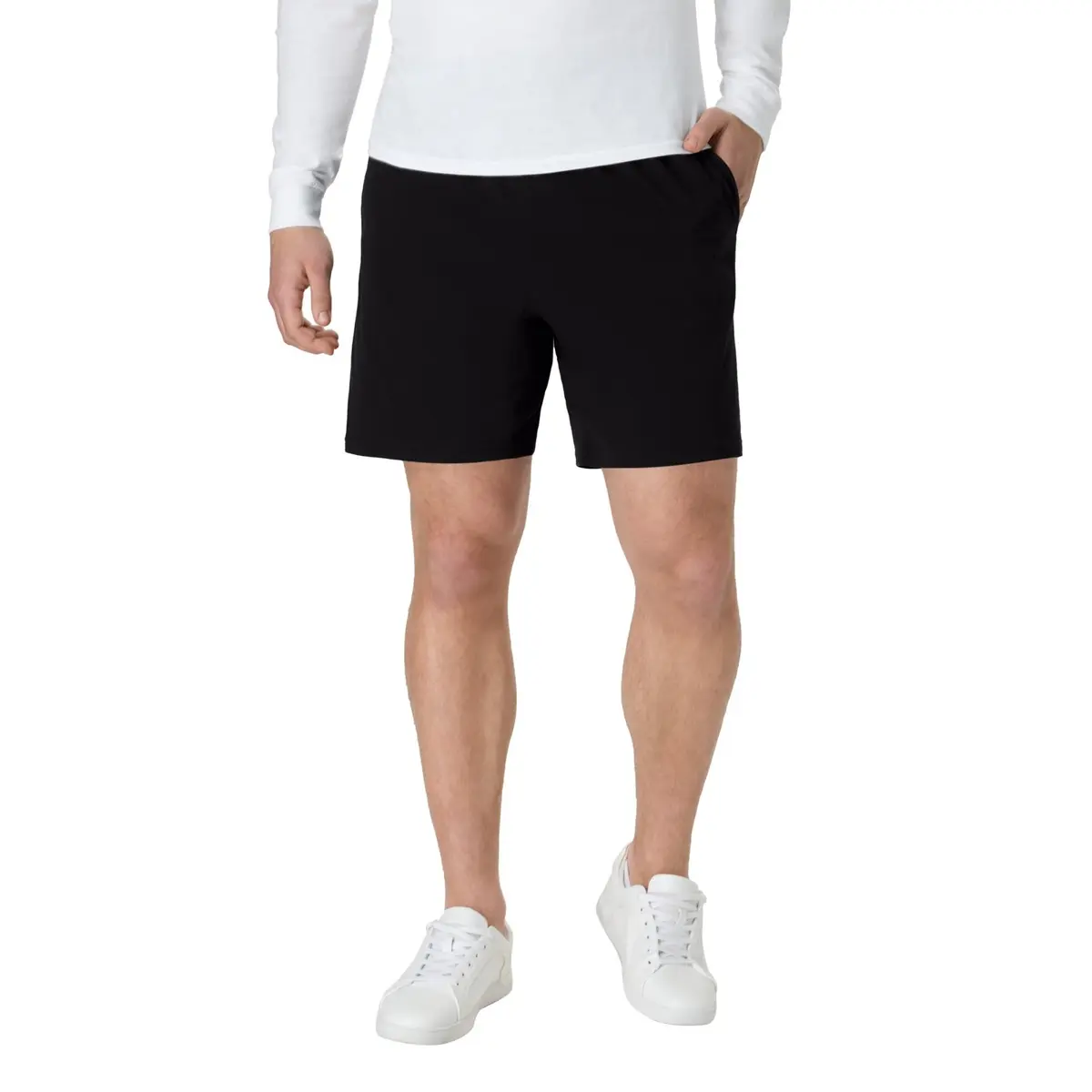 Hanes Men's Jersey Cotton Shorts with Pocket | Comfortable, Versatile & Imported from USA (70-120 chars) - main product image