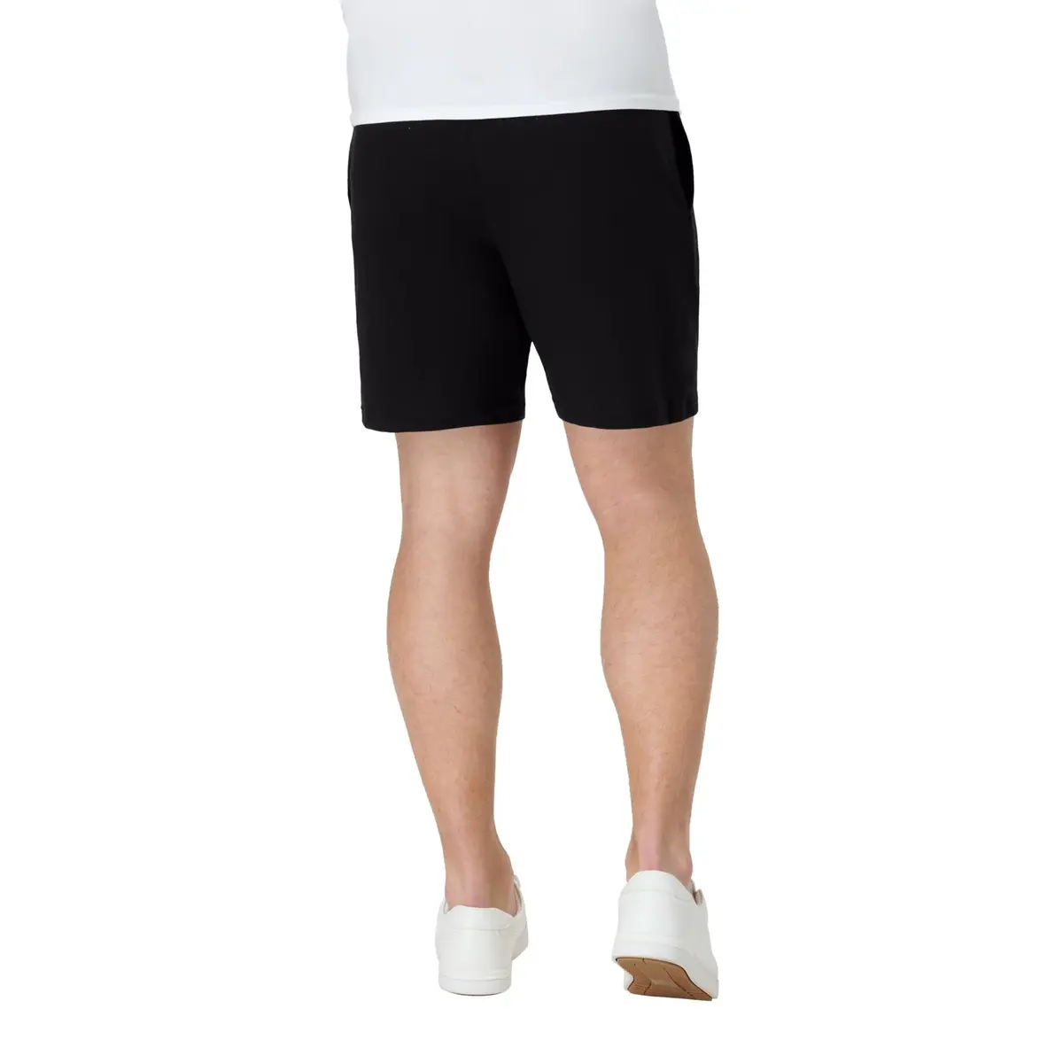 Hanes Men's Jersey Cotton Pocket Workout Shorts, Black, Medium (7.5" Inseam) | Soft & Breathable for Daily Wear - view 2