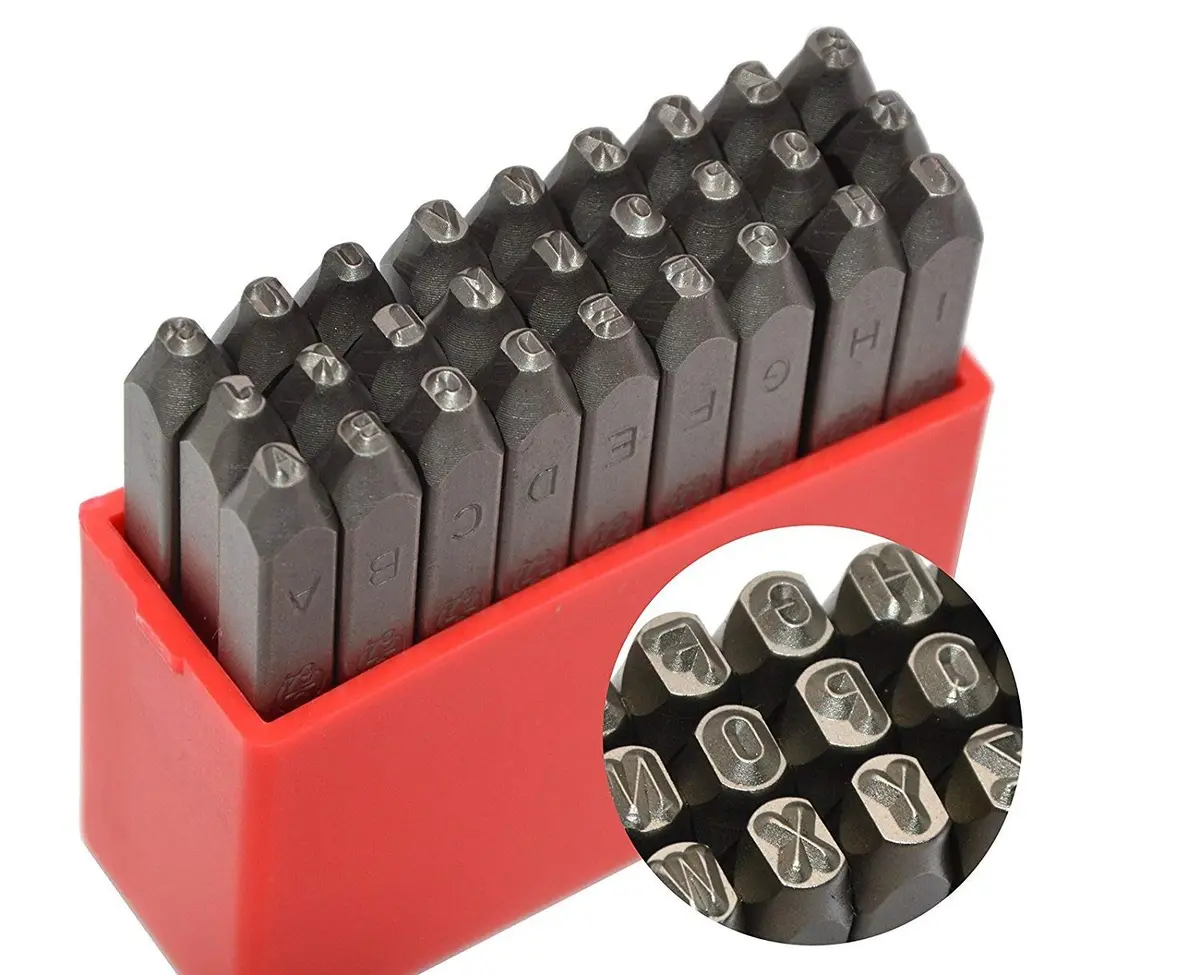 WKSTOOL Heavy Duty Steel Stamp Set 1.5mm | Professional Metal & Leather Marking Kit - view 5