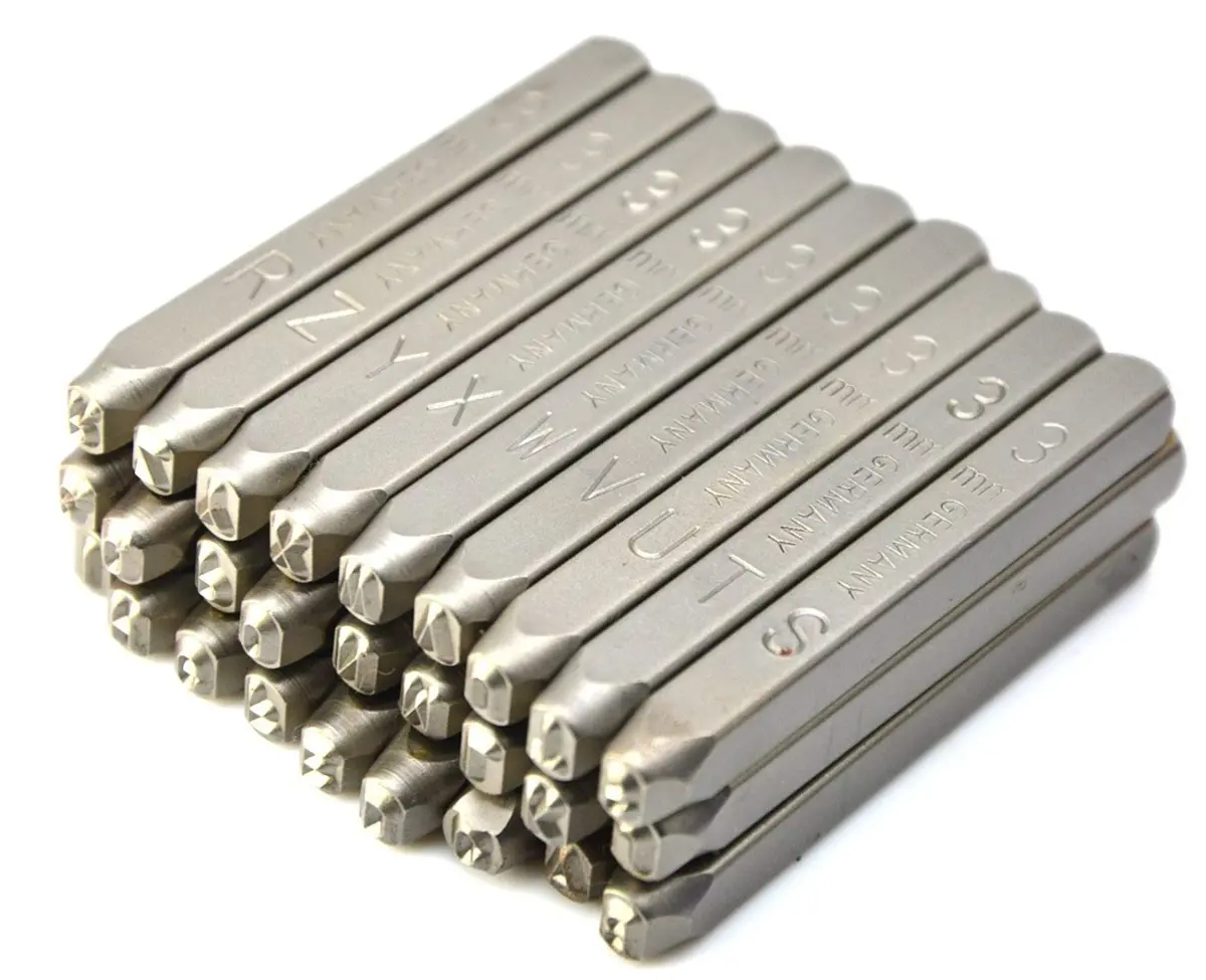 WKSTOOL Heavy Duty Steel Stamp Set 1.5mm | Professional Metal & Leather Marking Kit - view 4