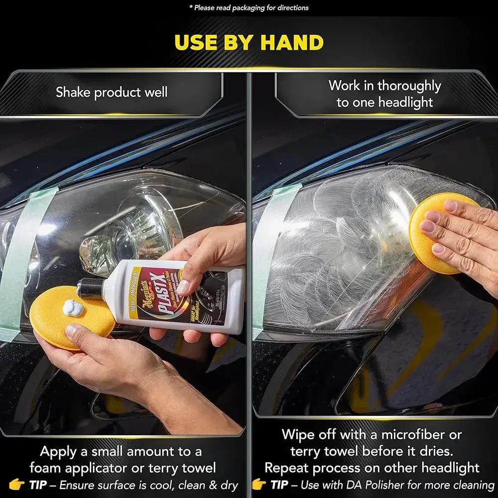 Meguiar's PlastX Clear Plastic Polish 6-Pack | 10 oz Bottles for Headlight Restoration & Plastic Clarity - view 4