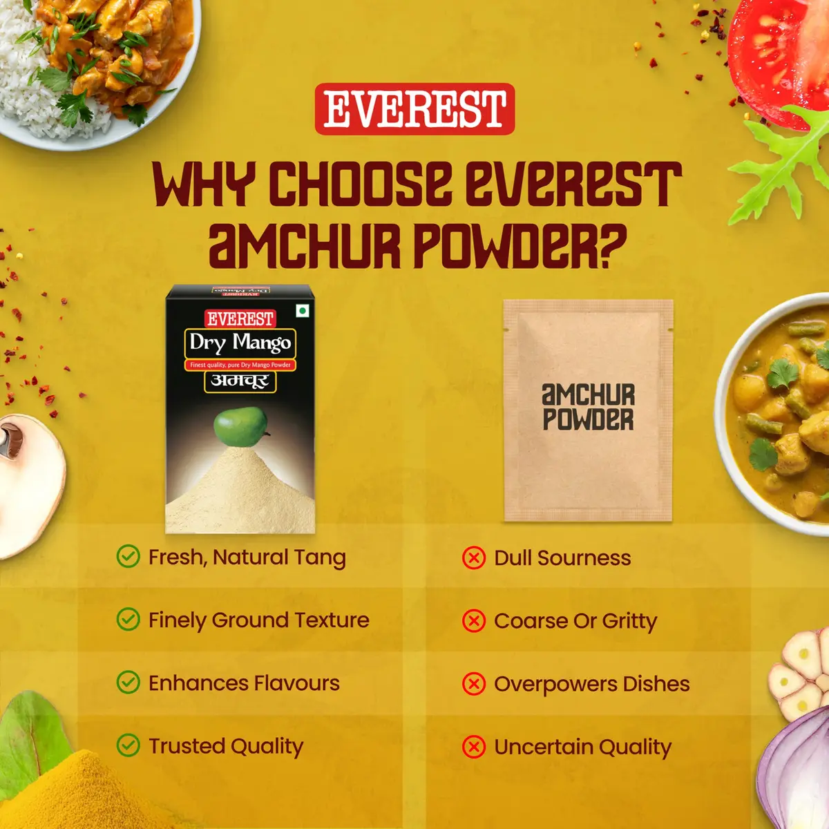 Everest Dry Mango Powder (Aamchoor) 100g | Authentic Indian Spice for Curries & Chutneys - view 4