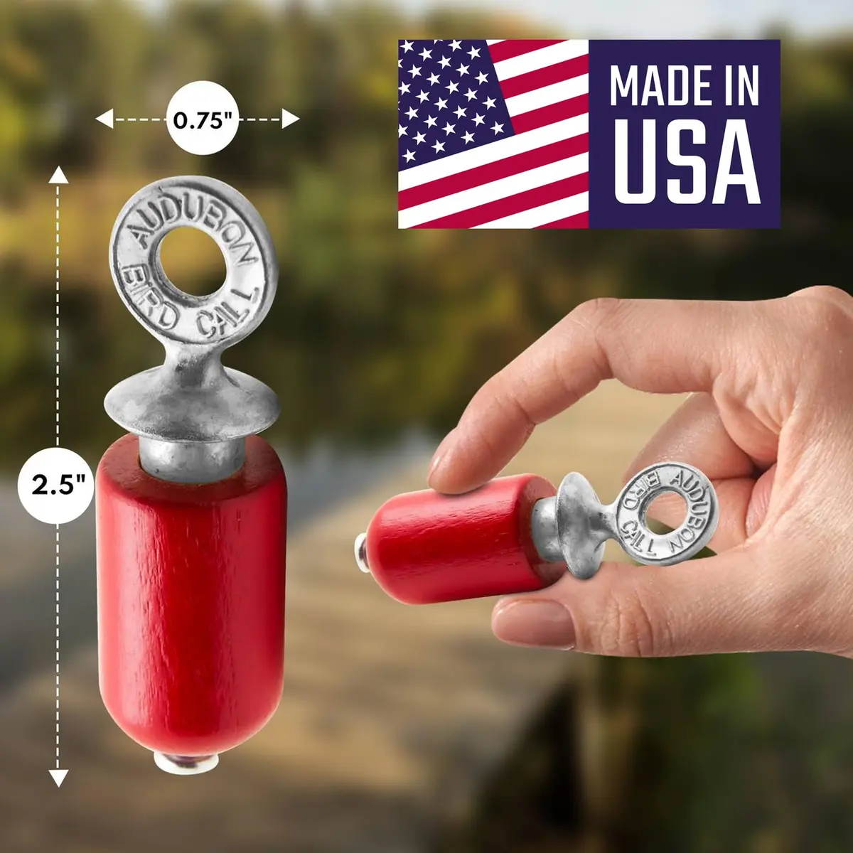 Audubon Bird Call Red Gift Pack - 2.5 inch (6.35 cm) | Authentic USA Import for Bird Watching - view 5