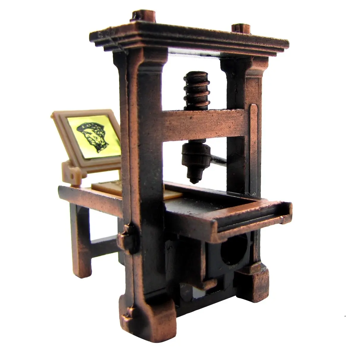TG,LLC 1:48 Scale Metal Printing Press Die Cast Diorama Accessory Desk Pencil Sharpener | Vintage Collectible with Hidden Sharpener - view 7