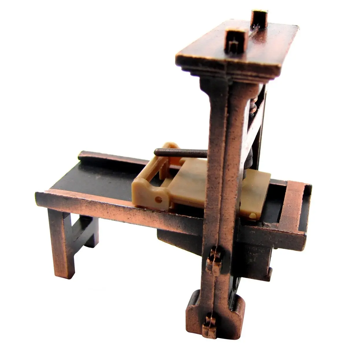 TG,LLC 1:48 Scale Metal Printing Press Die Cast Diorama Accessory Desk Pencil Sharpener | Vintage Collectible with Hidden Sharpener - view 3