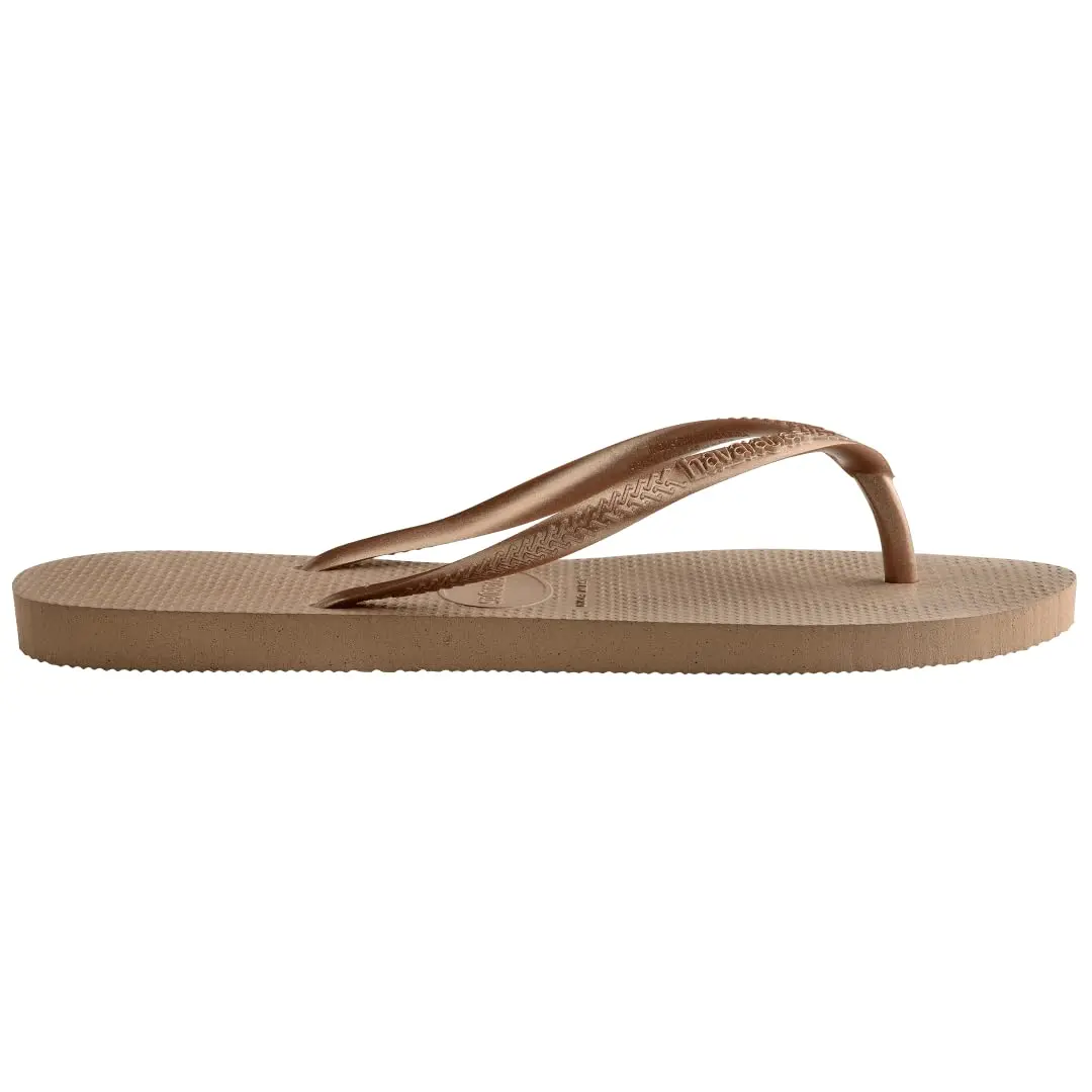 Havaianas Women's Slim Sandal, Rose Gold, 37/38 BR (7-8 M US) | Minimalist & Durable Rubber Flip Flop - view 5