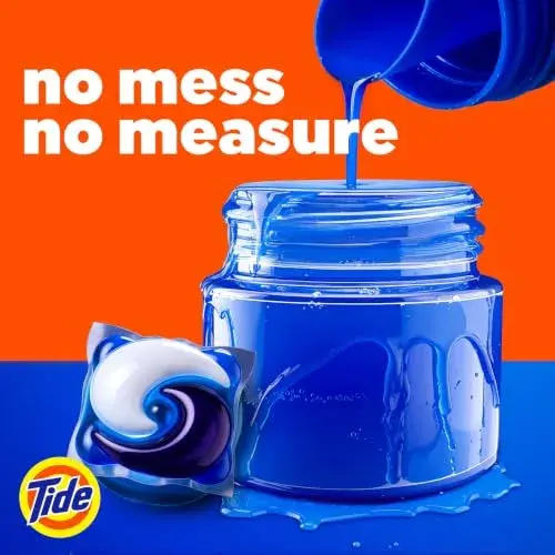 Tide PODS Laundry Detergent Pacs 57 Count | 3-in-1 Stain Remover, Odor Fighter, Color Protector - view 4