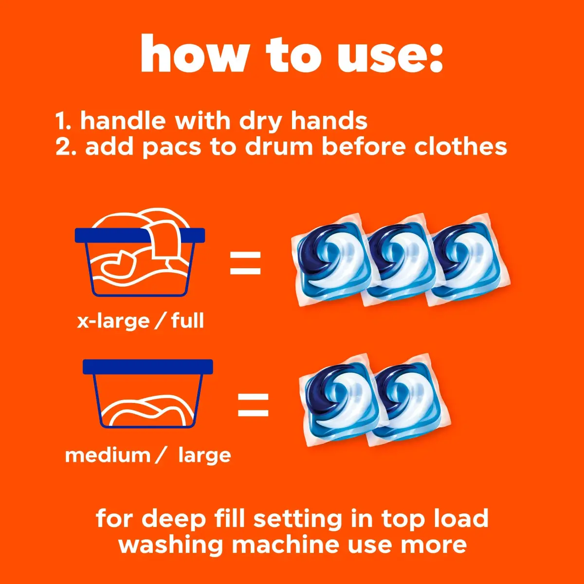Tide PODS Laundry Detergent Pacs 57 Count | 3-in-1 Stain Remover, Odor Fighter, Color Protector - view 9