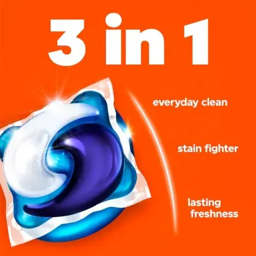 Tide PODS Laundry Detergent Pacs 57 Count | 3-in-1 Stain Remover, Odor Fighter, Color Protector - view 3