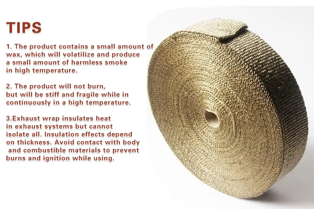 LEDAUT Titanium Exhaust Heat Wrap 2" x 100ft (60.96m) with 16 Stainless Steel Ties | Reduces Under-Hood Temps Up to 50% - view 2