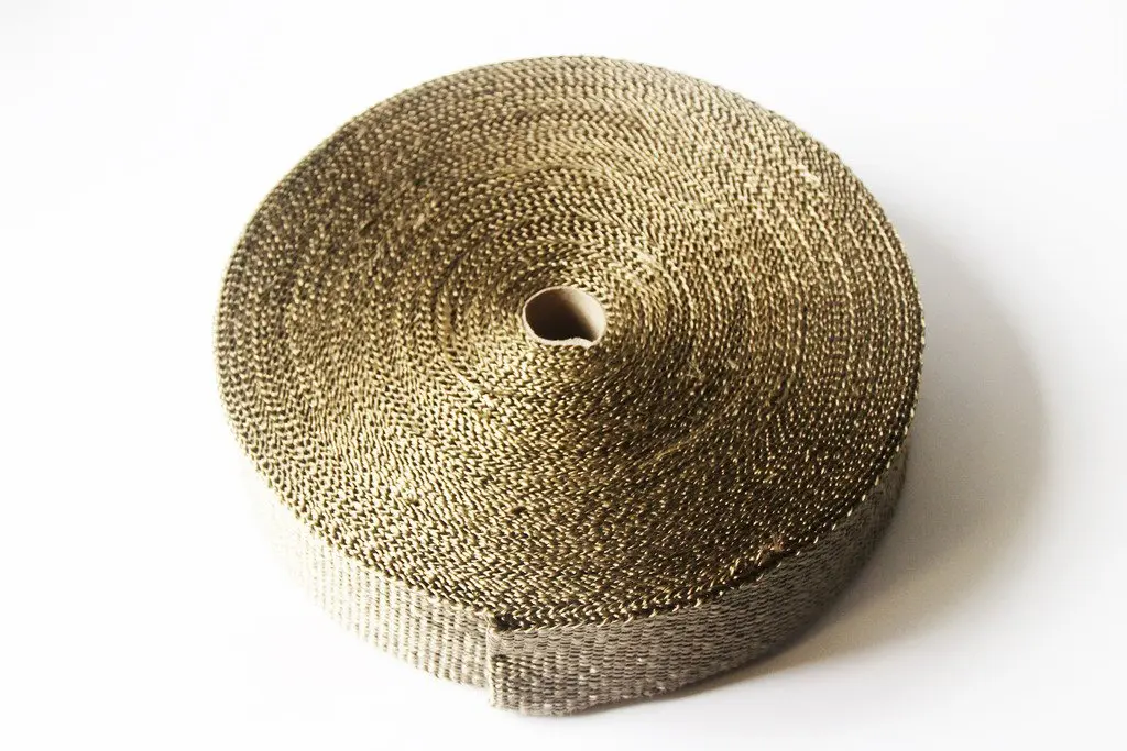 LEDAUT Titanium Exhaust Heat Wrap 2" x 100ft (60.96m) with 16 Stainless Steel Ties | Reduces Under-Hood Temps Up to 50% - view 3