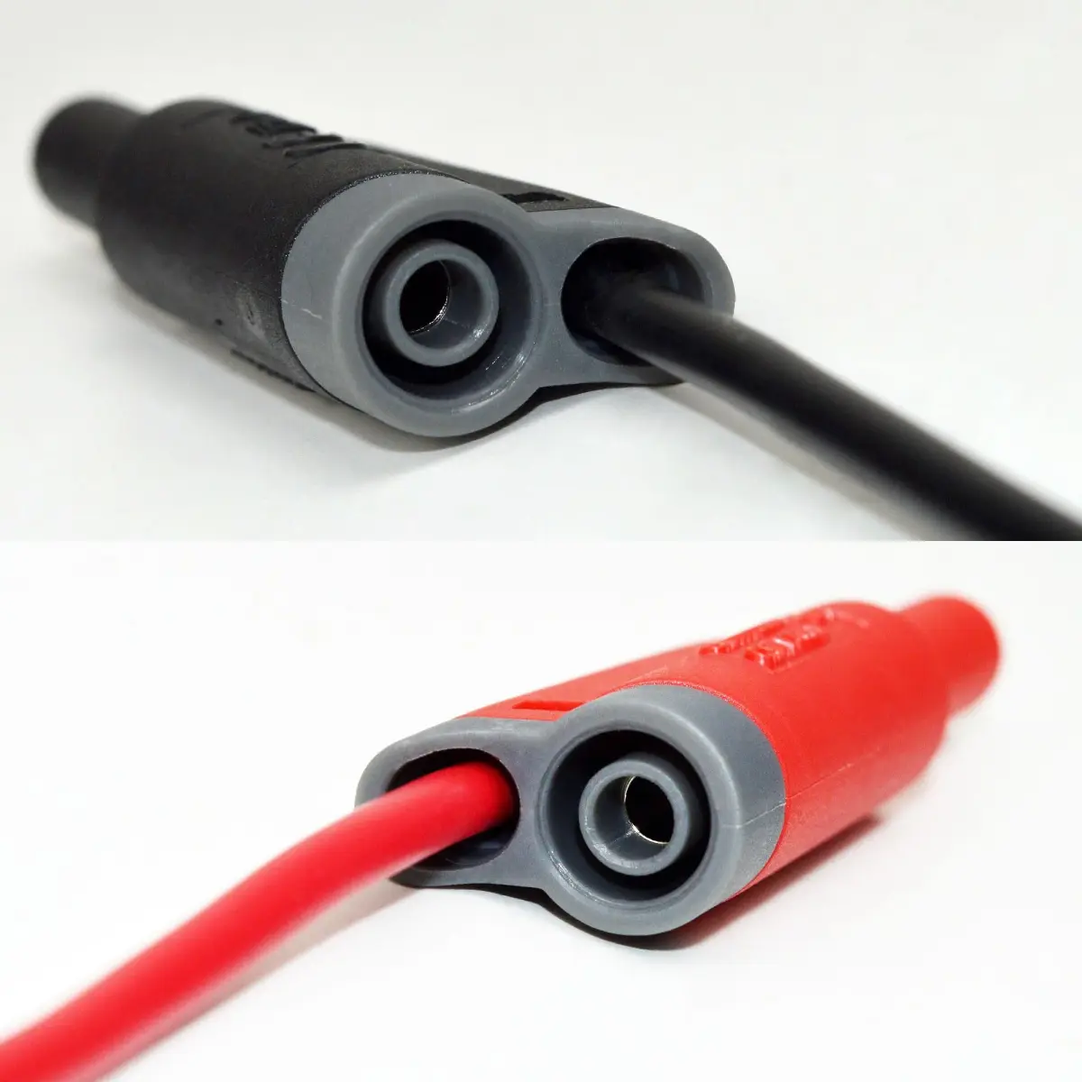 ZIBOO ZB-X13 Stackable Banana Plug Test Leads 1m (3.3ft) | 1000V Rated, 4mm Banana Male Plugs, Red & Black (2-Pack) - view 5
