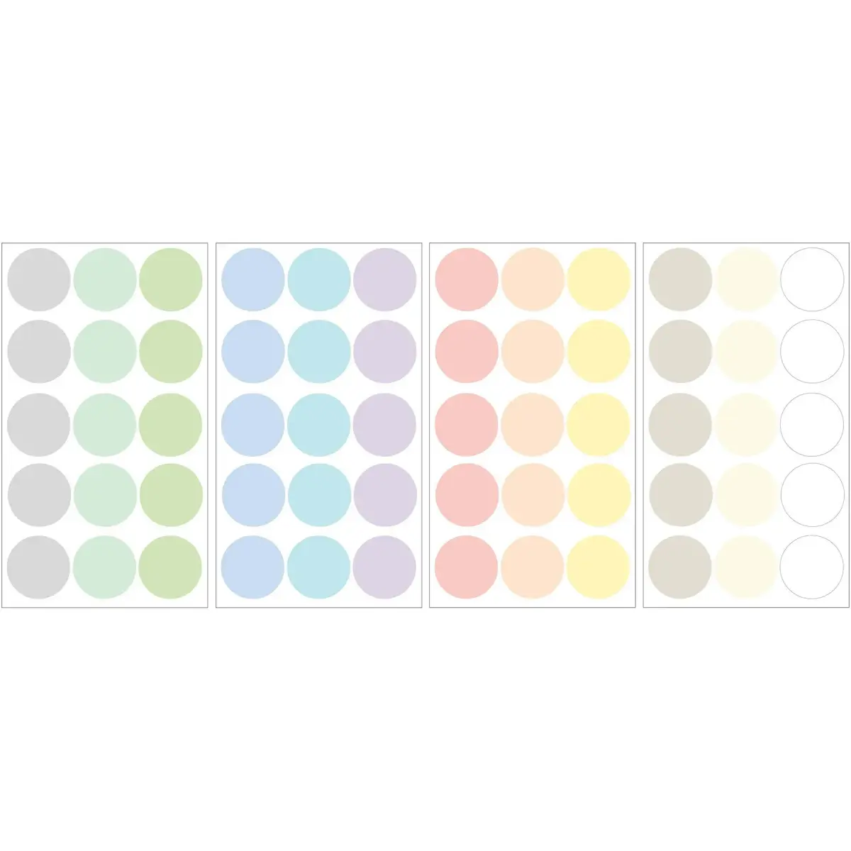 Wall Pops Pastel Confetti MiniPops Sticker Set | 60 Count, Repositionable Vinyl Dots - main product image