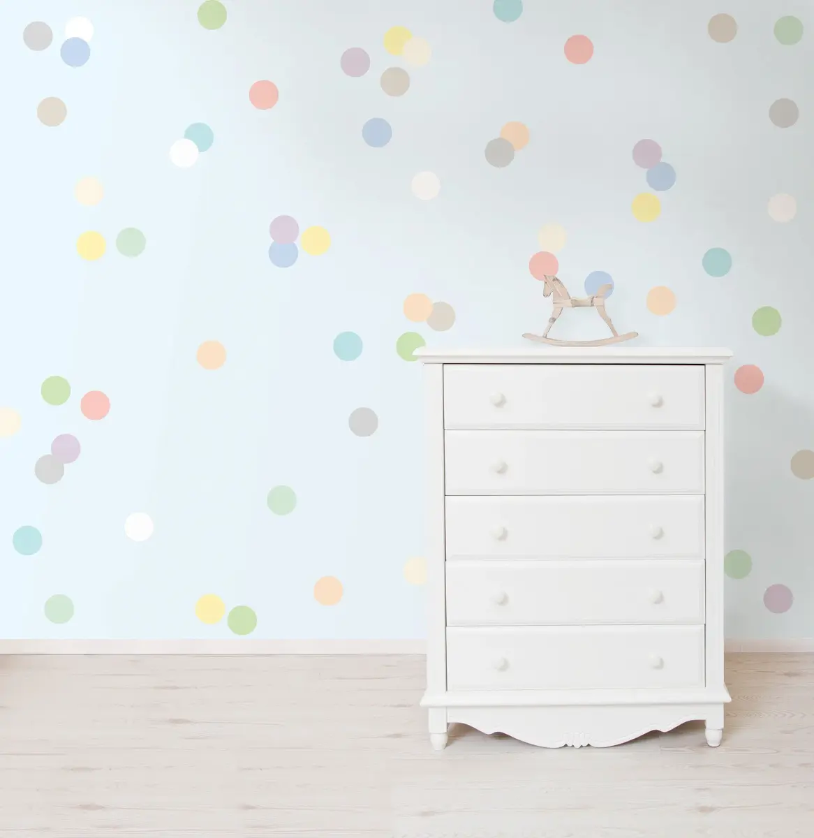 Wall Pops Pastel Confetti MiniPops Sticker Set | 60 Count, Repositionable Vinyl Dots - view 2