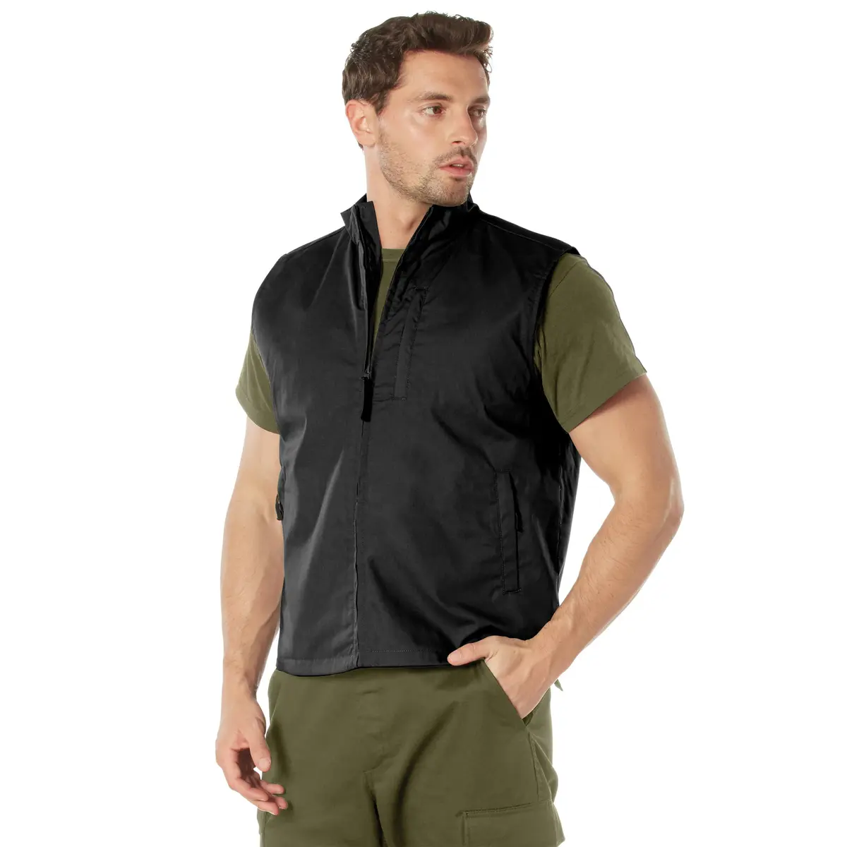 Rothco Undercover Travel Vest, Black, L | Low-Profile Secure Storage for Men - view 8