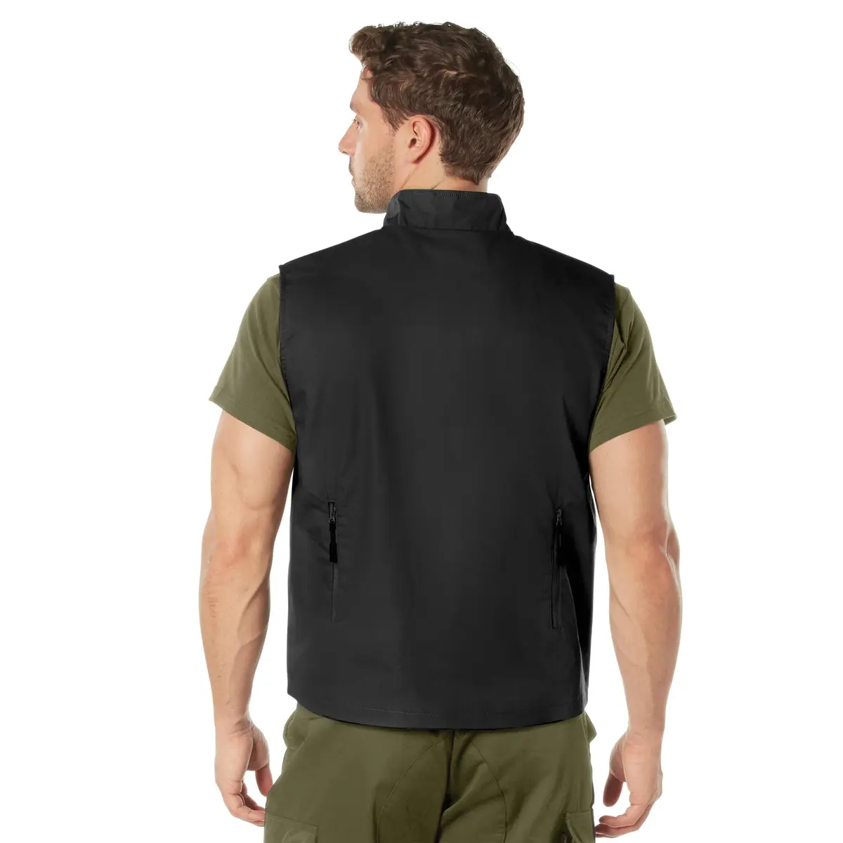 Rothco Undercover Travel Vest, Black, L | Low-Profile Secure Storage for Men - view 9