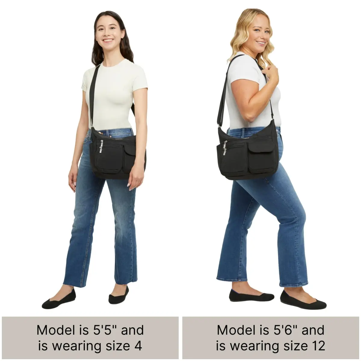 Baggallini Everywhere Bagg Hobo Crossbody Bag for Women 228ml (8 Fl Oz) | Water-resistant Travel Bag with RFID Wristlet - view 6
