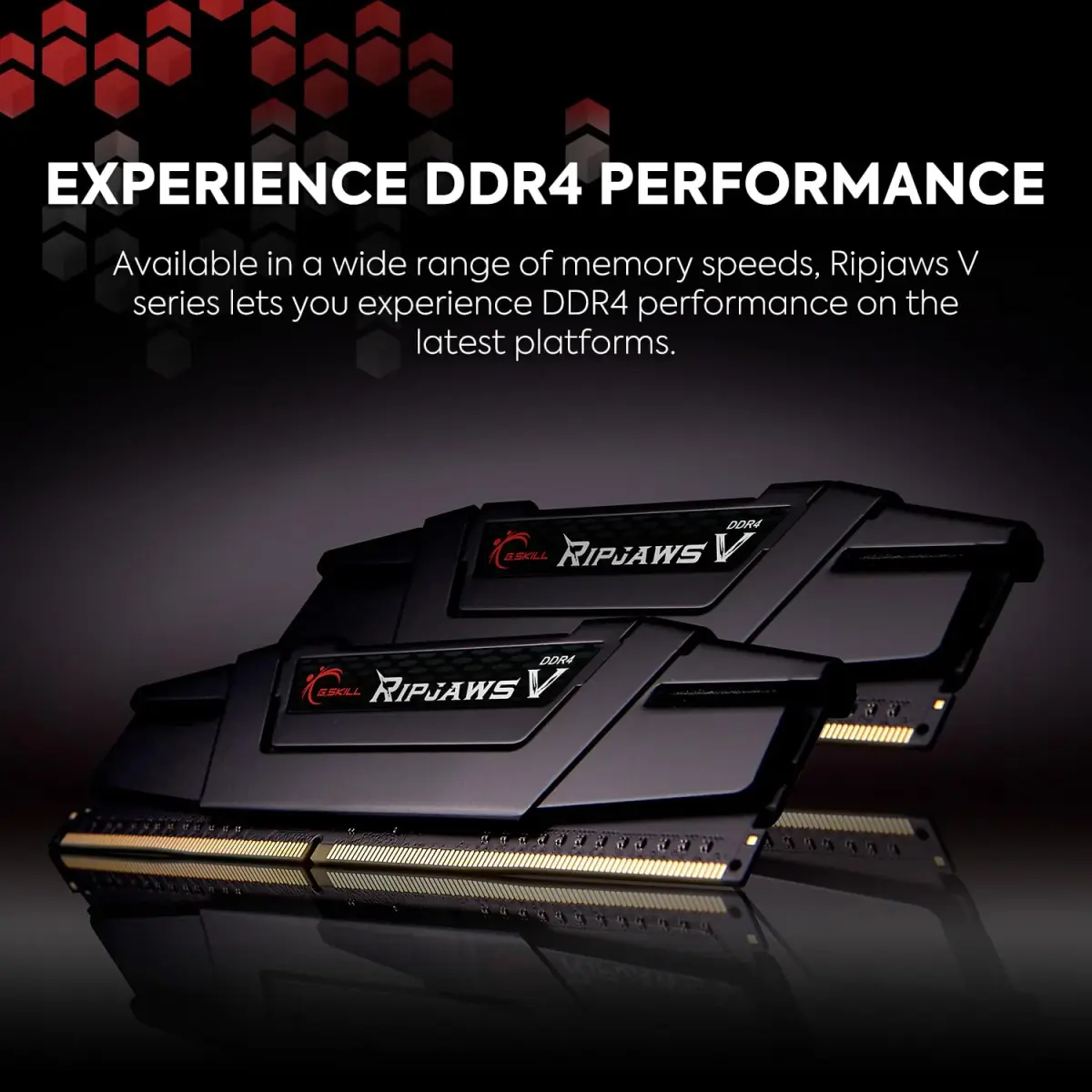 G.SKILL Ripjaws V DDR4 RAM 16GB (2x8GB) 3200MT/s CL16 Black | High-Performance Desktop Memory - view 2
