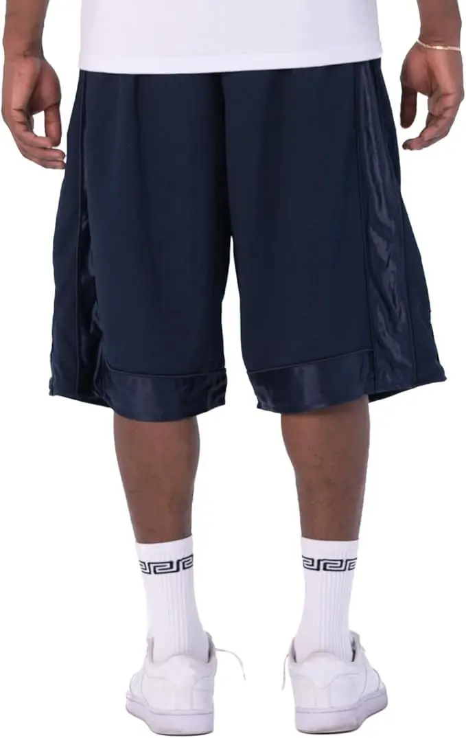 Pro Club Heavyweight Mesh Basketball Shorts Navy Large | Superior Comfort & Durability - view 3